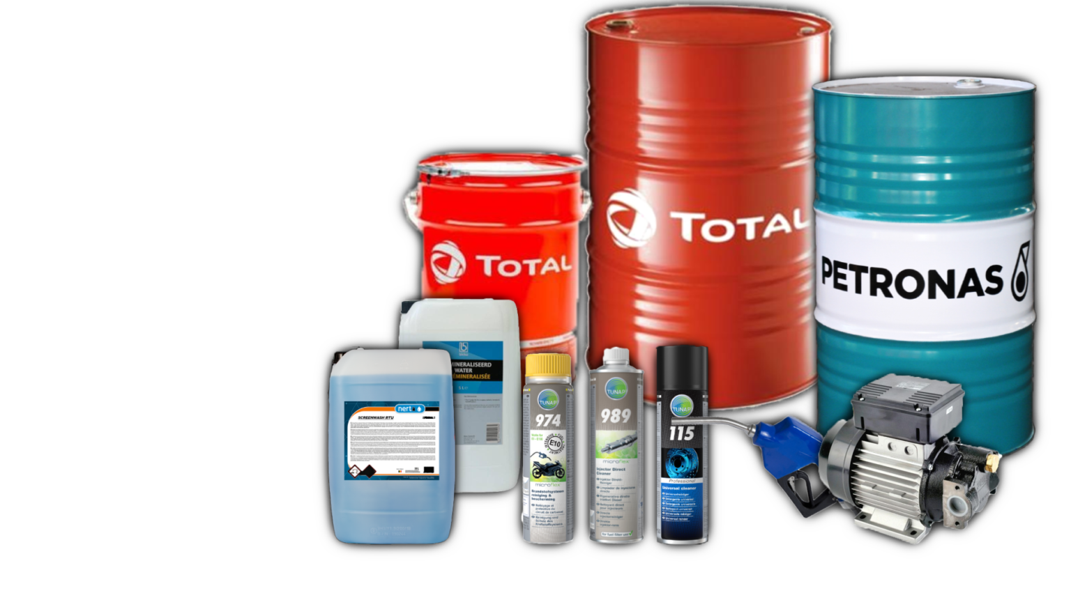 Productaanbod Petronas TwinOil Total Energies Vetten smeermiddelen olie installaties service